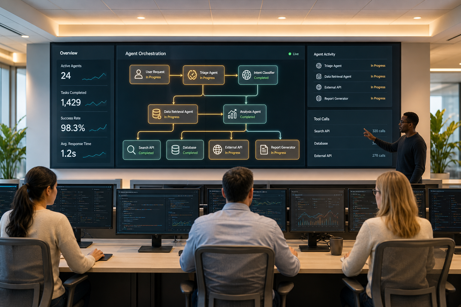 Support, process visual